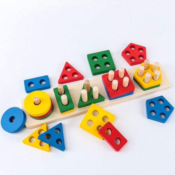 Montessori Shape Matching Toy for Fine Motor Play