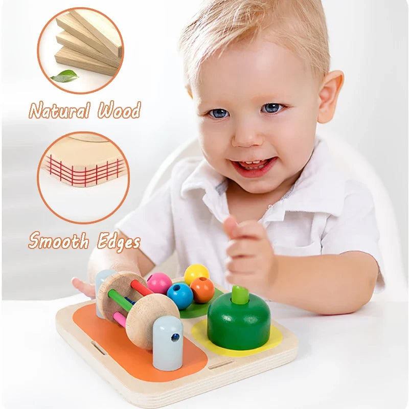 Montessori Activity Board for Screen-Free Skill Play