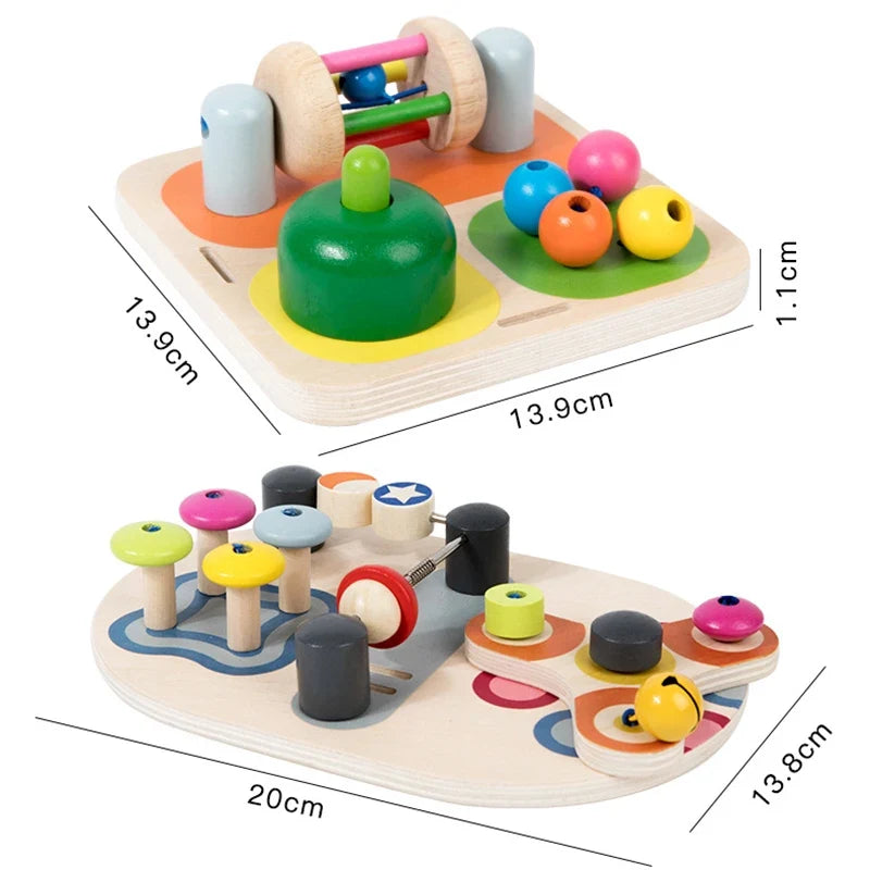 Montessori Activity Board for Screen-Free Skill Play