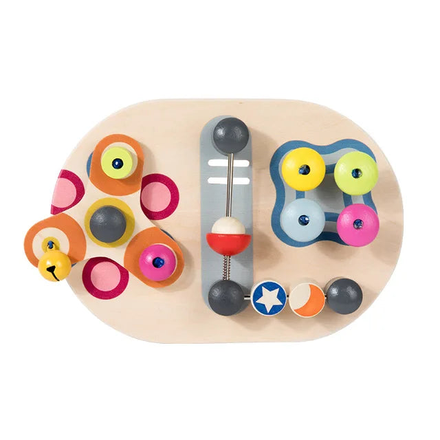 Montessori Activity Board for Screen-Free Skill Play