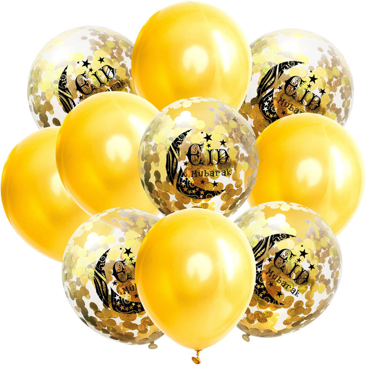 Ramadan Kareem Balloon Set With Confetti Sparkle Decor