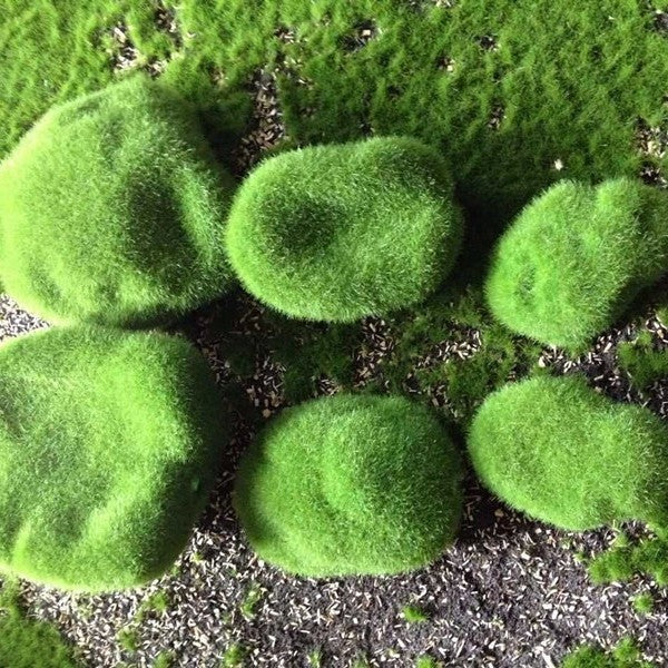 Artificial Moss Rocks for Lush Woodland Arrangements