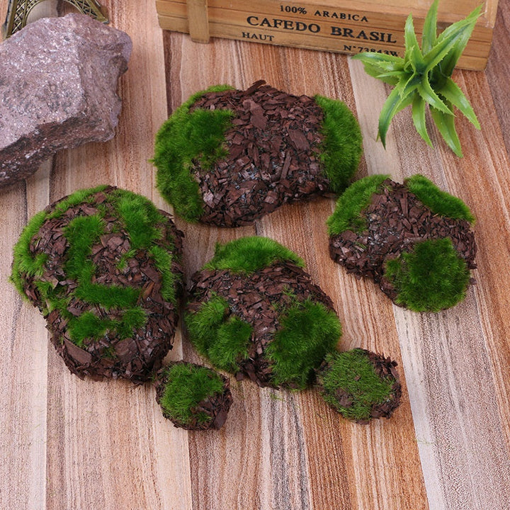 Artificial Moss Rocks for Lush Woodland Arrangements