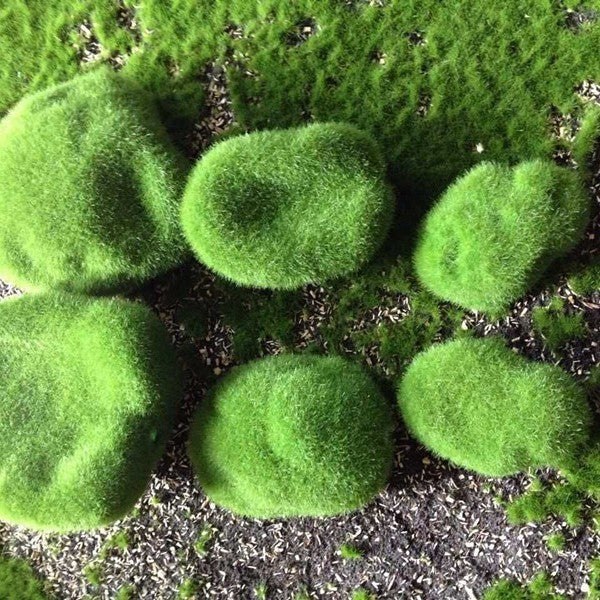 Artificial Moss Rocks for Lush Woodland Arrangements