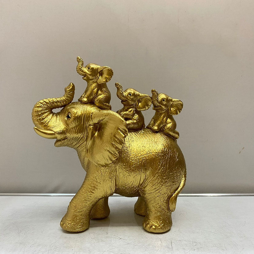 Mother and Child Elephant Sculpture for Meaningful Decor