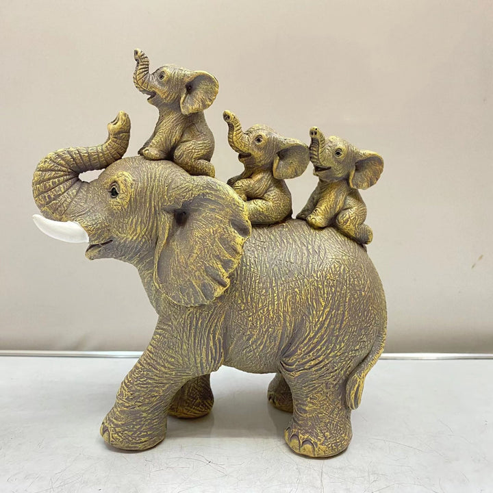 Mother and Child Elephant Sculpture for Meaningful Decor