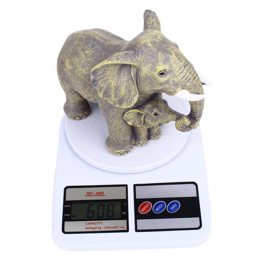 Mother and Child Elephant Sculpture for Meaningful Decor