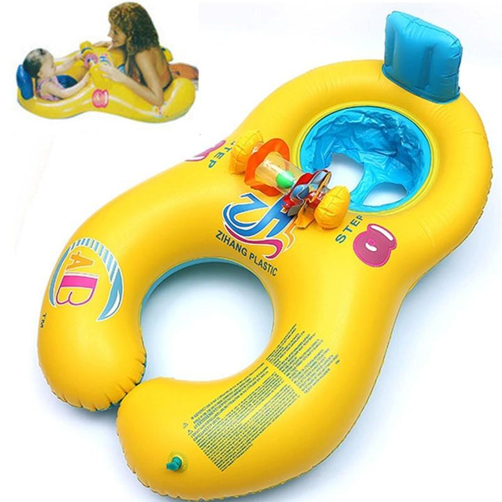 Mother-Child Swim Ring for Supported Pool Water Play