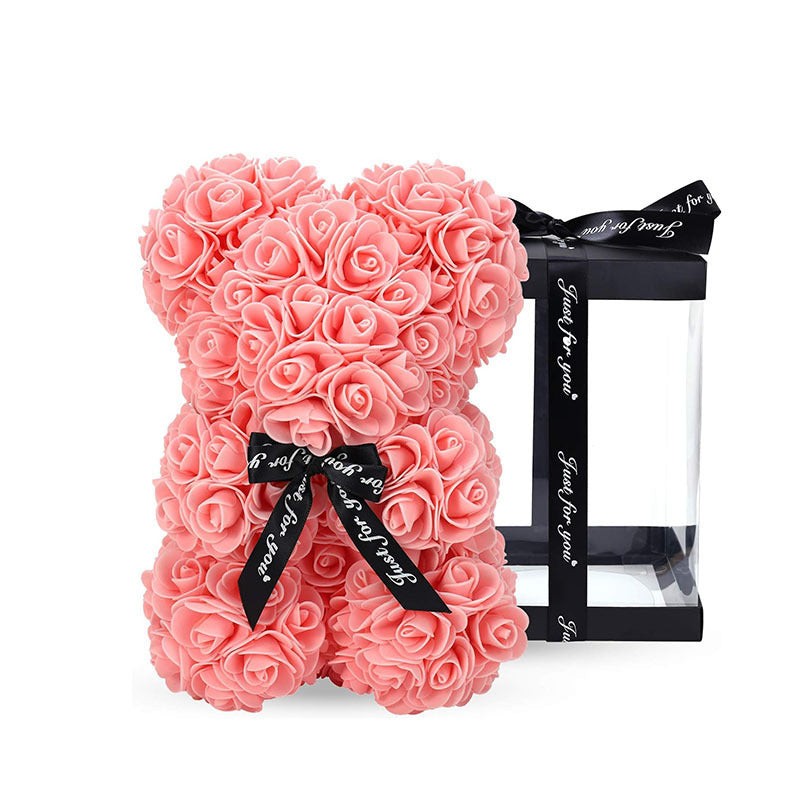 Rose Bear Gift 25cm for Lasting Romantic Keepsakes