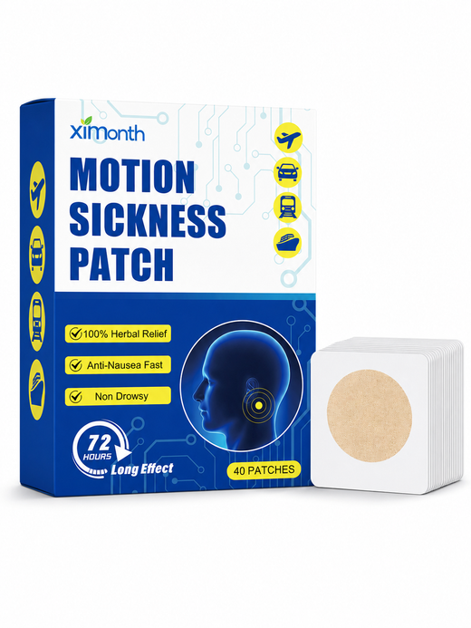Motion Sickness Patch — 72-Hour Herbal Relief Behind the Ear