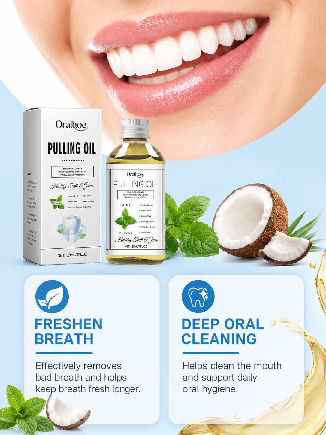 Coconut Oil Mouthwash – Fresher Breath, Whiter Teeth Naturally
