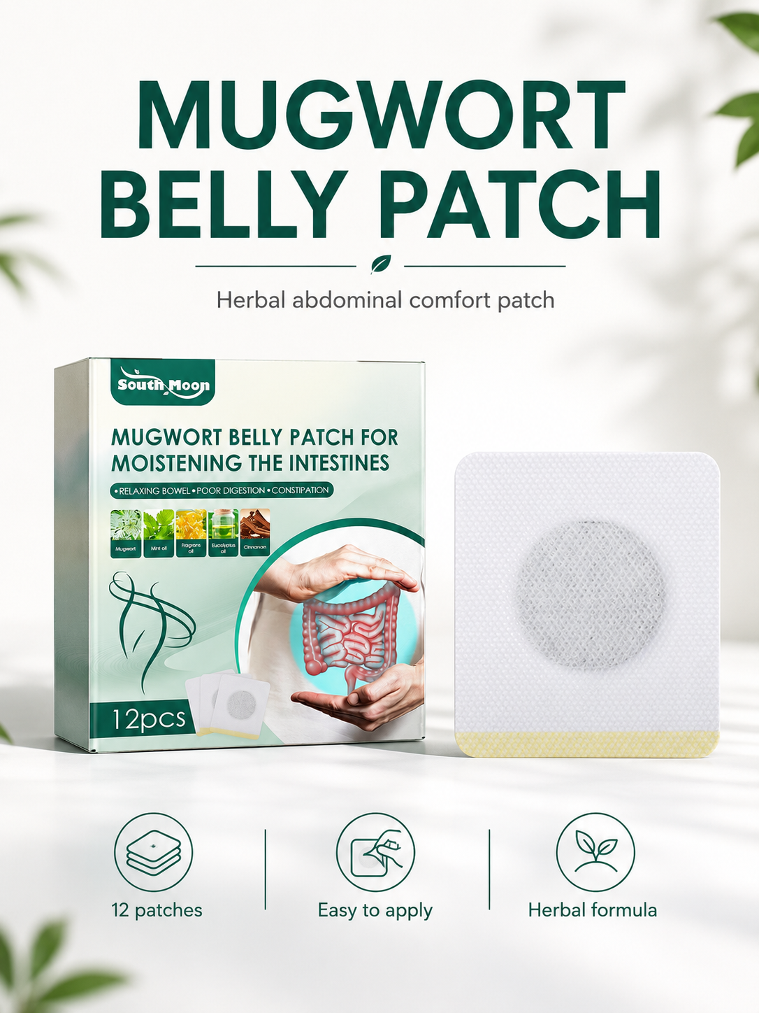 Mugwort Belly Patch — Flatter Belly & Digestive Comfort Overnight
