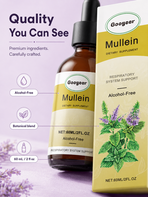 Mullein Leaf Drops 60ml — Alcohol-Free Respiratory Support