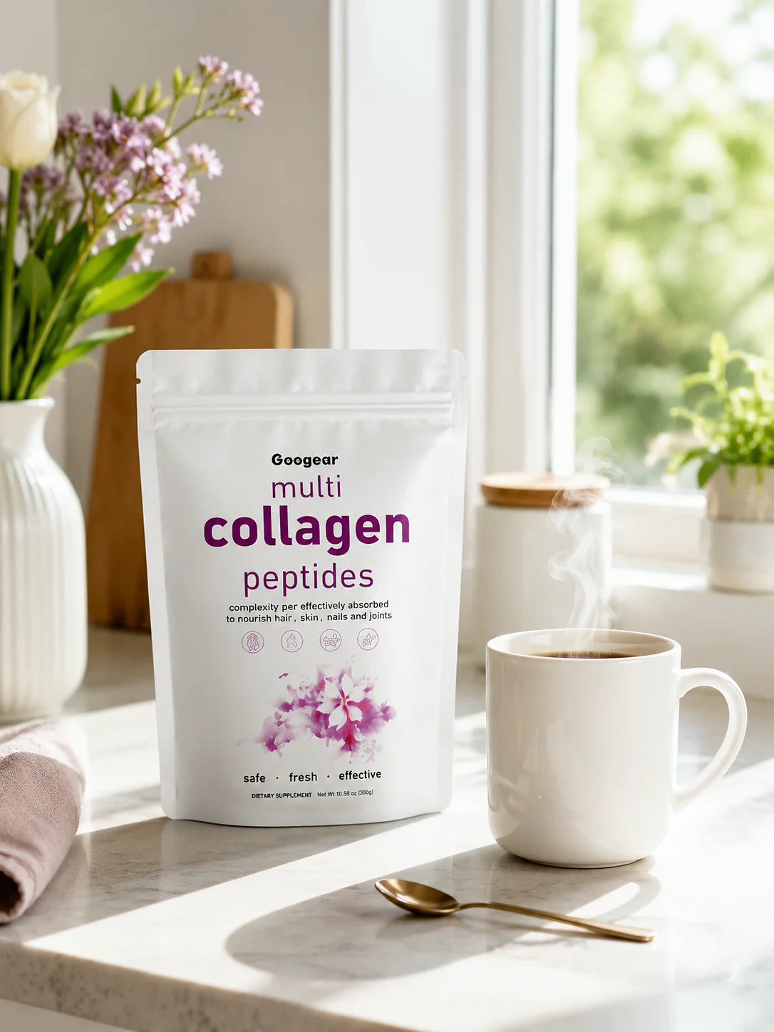 Multi-Collagen Peptides Powder — Skin & Hair Support