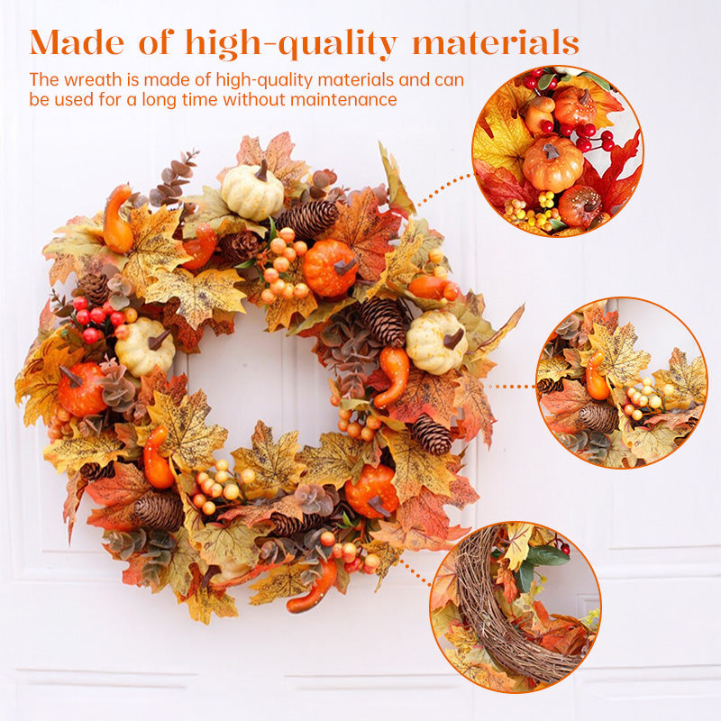 Autumn Wreath Door Decor for a Warm Harvest Welcome