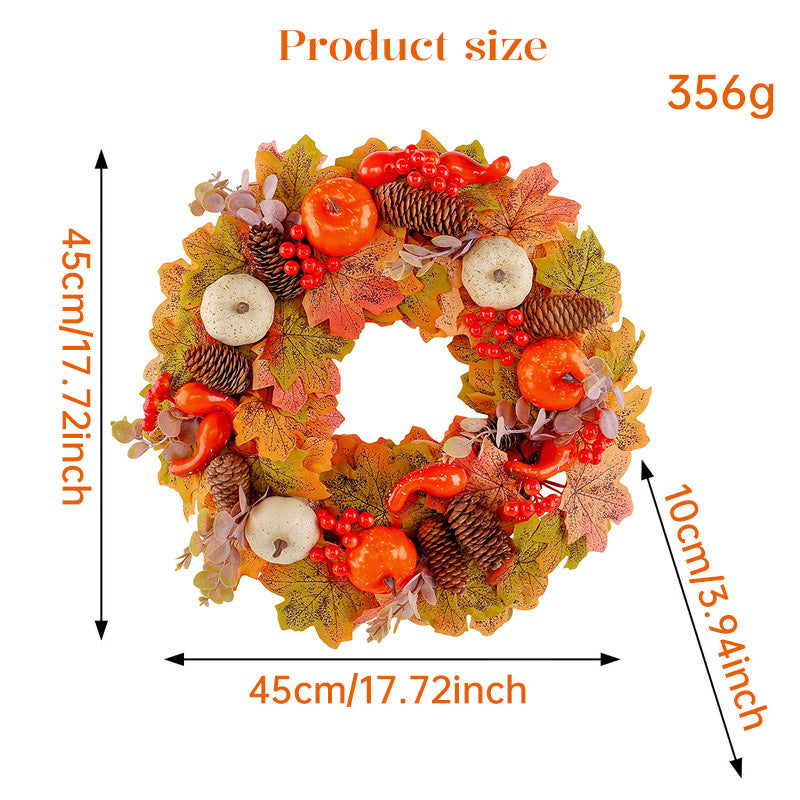 Autumn Wreath Door Decor for a Warm Harvest Welcome