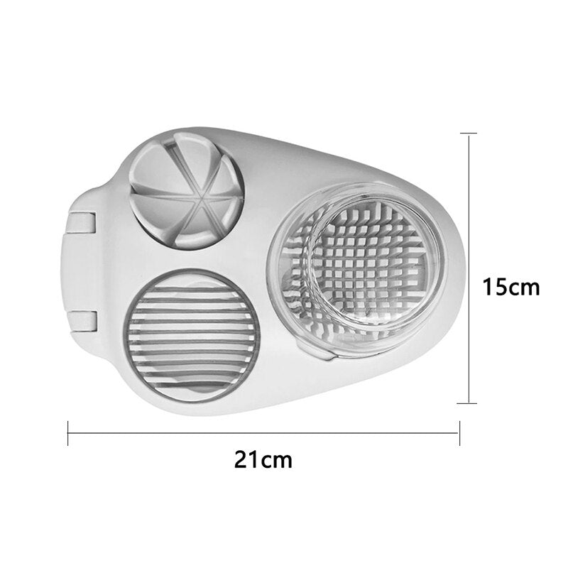 Egg Slicer 3-in-1: Cut Eggs into Wedges, Slices, Dice