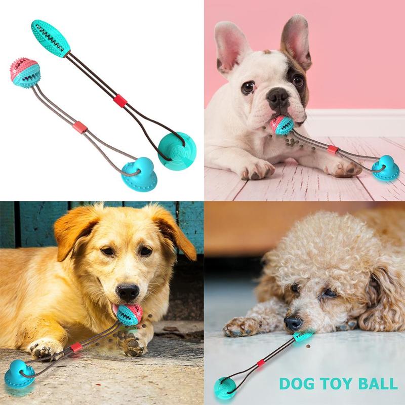 Interactive Dog Chew Ball for Indoor Tug & Enrichment