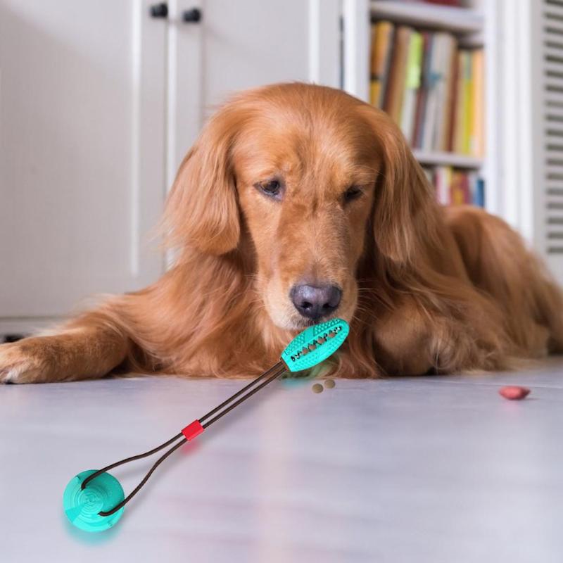 Interactive Dog Chew Ball for Indoor Tug & Enrichment