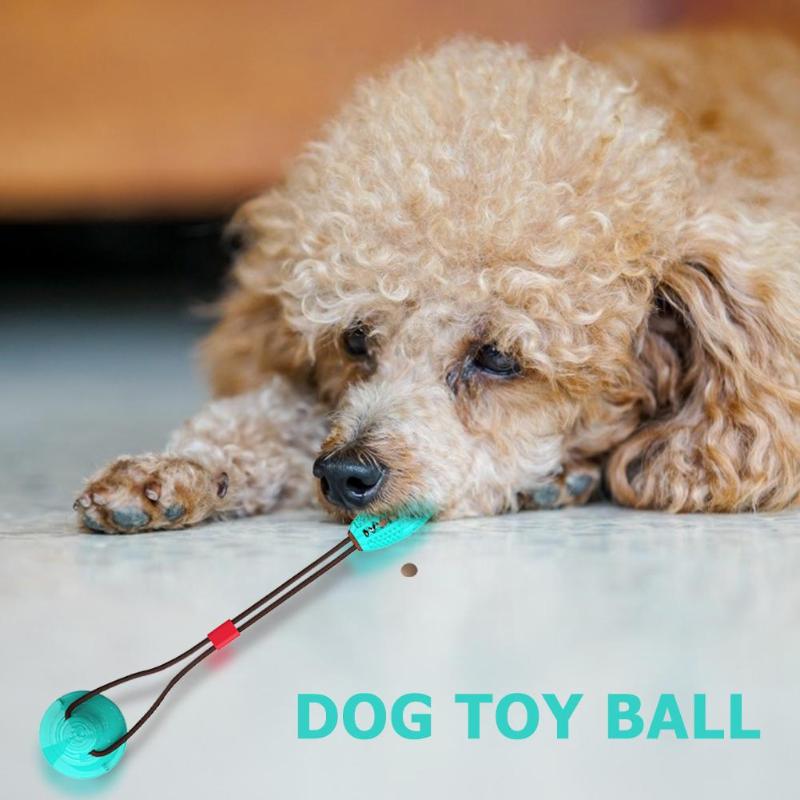 Interactive Dog Chew Ball for Indoor Tug & Enrichment