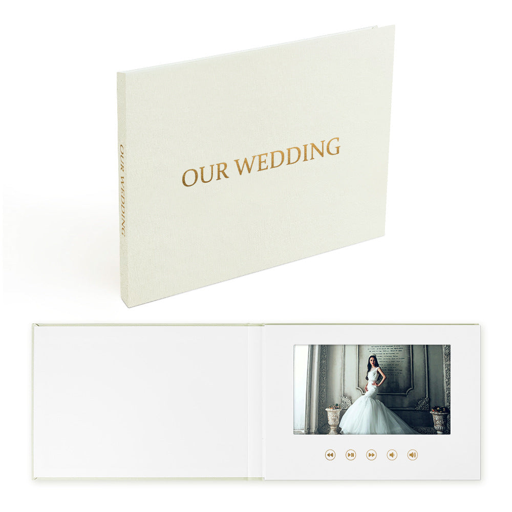 Video Wedding Invitation Card With 7-Inch Screen