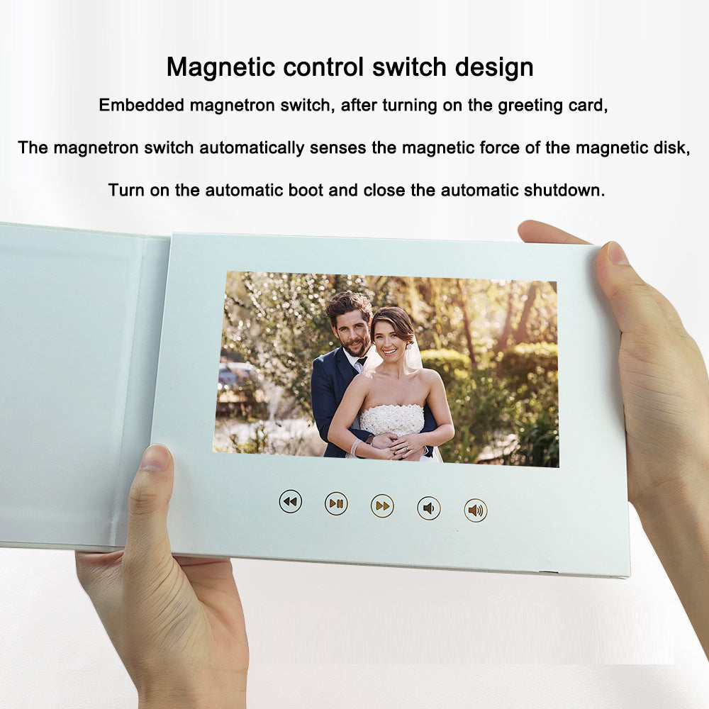Video Wedding Invitation Card With 7-Inch Screen