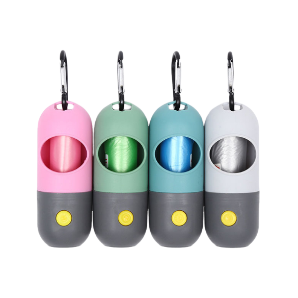 LED Pet Waste Bag Dispenser for Easier Night Walks