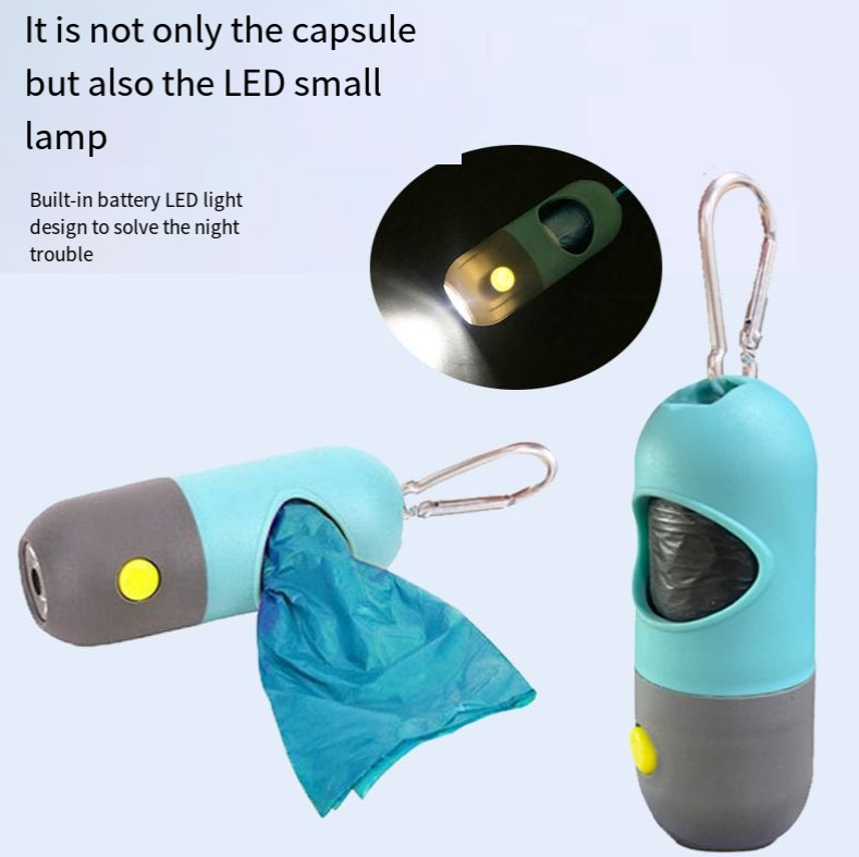 LED Pet Waste Bag Dispenser for Easier Night Walks
