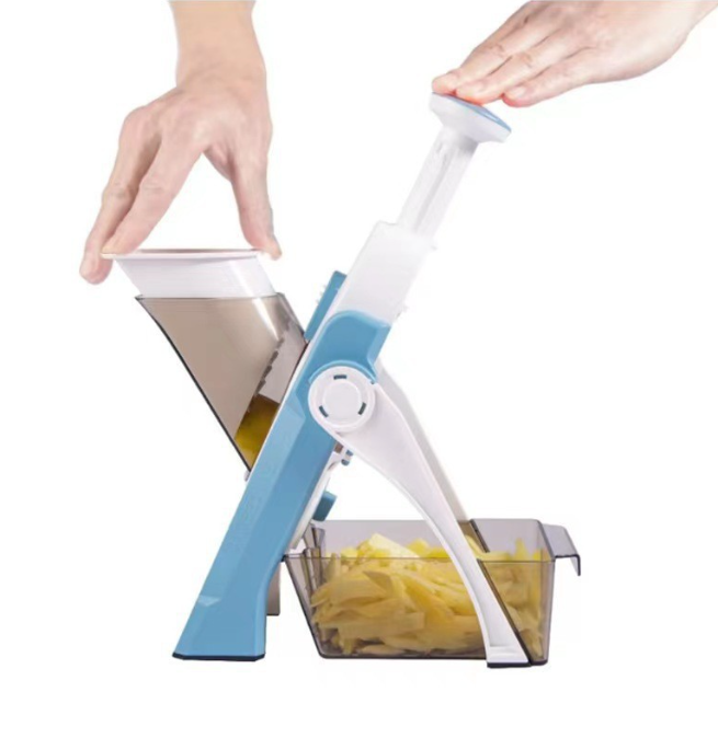 Manual Vegetable Slicer 5-in-1: Shred, Dice and Julienne