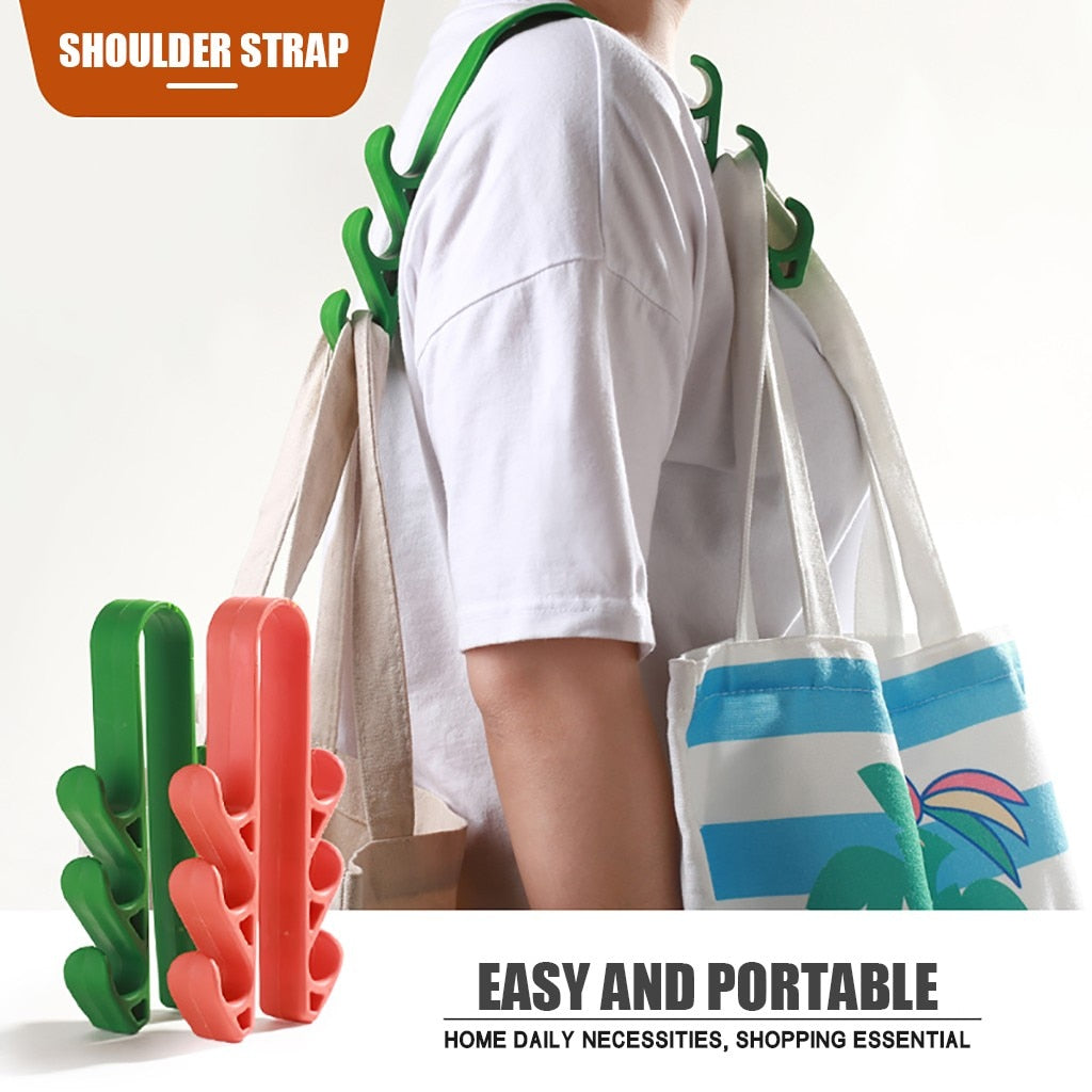 Shopping Bag Carrier Hook for Hands-Free Shoulder Carry
