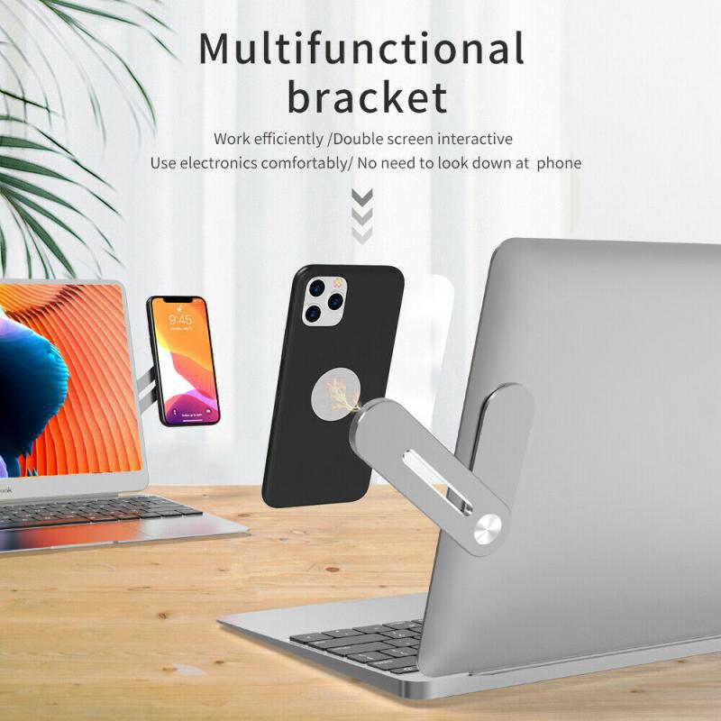 Laptop Phone Mount Clip for Dual-Screen Desk Setup