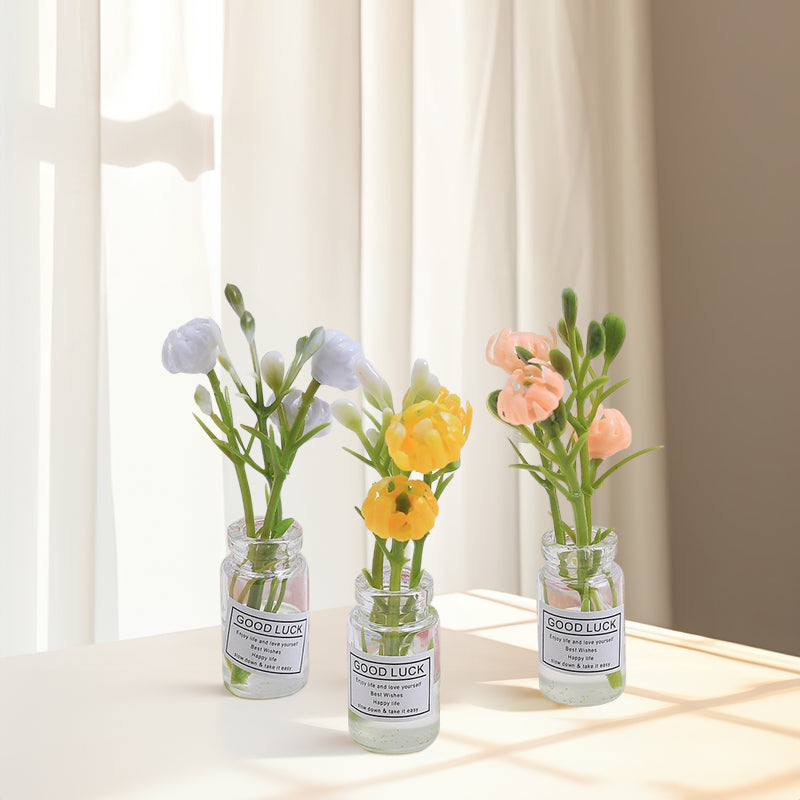 Miniature Flower Vase Decor for Colorful Small Spaces