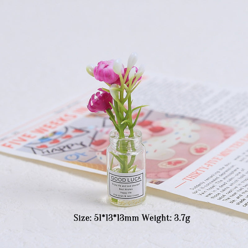 Miniature Flower Vase Decor for Colorful Small Spaces