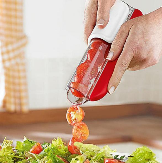 Cherry Tomato & Grape Slicer: Cut Fruit in One Press
