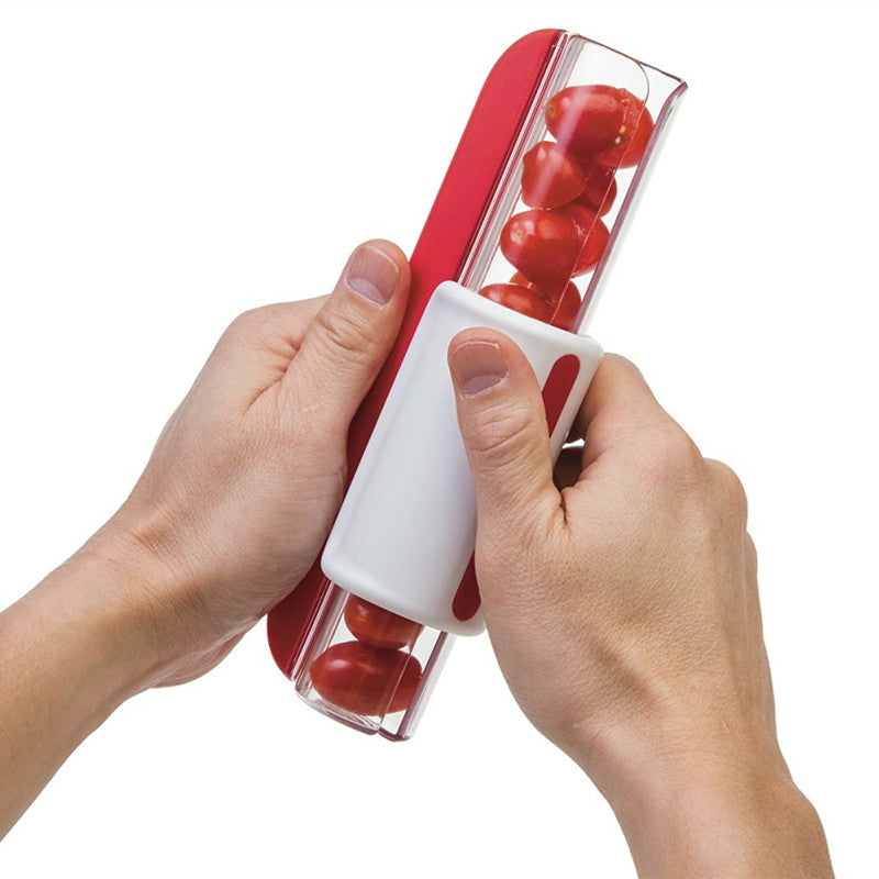 Cherry Tomato & Grape Slicer: Cut Fruit in One Press