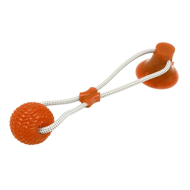 Interactive Dog Dental Chew Toy with Suction Cup Base