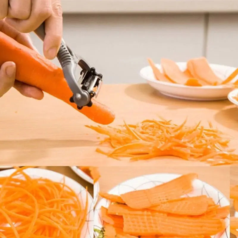 360 Rotary Peeler, Slicer and Grater for Fast Veggie Prep