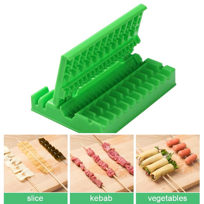 BBQ Kebab Skewer Maker for Meat, Slices and Veggies