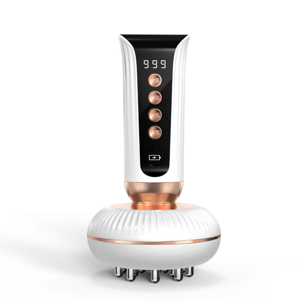 Electric Meridian Massage Brush with Heat & Vibration