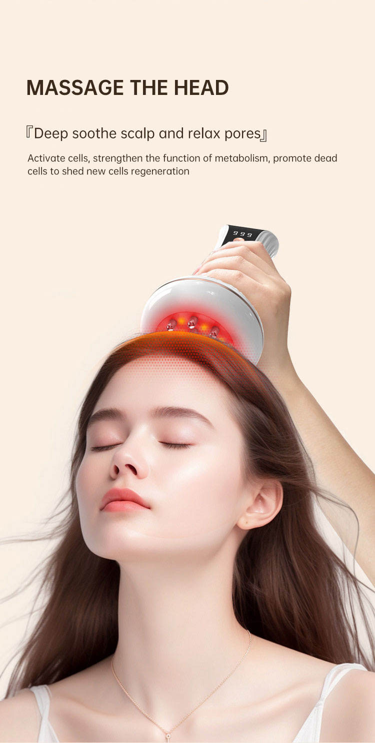 Electric Meridian Massage Brush with Heat & Vibration