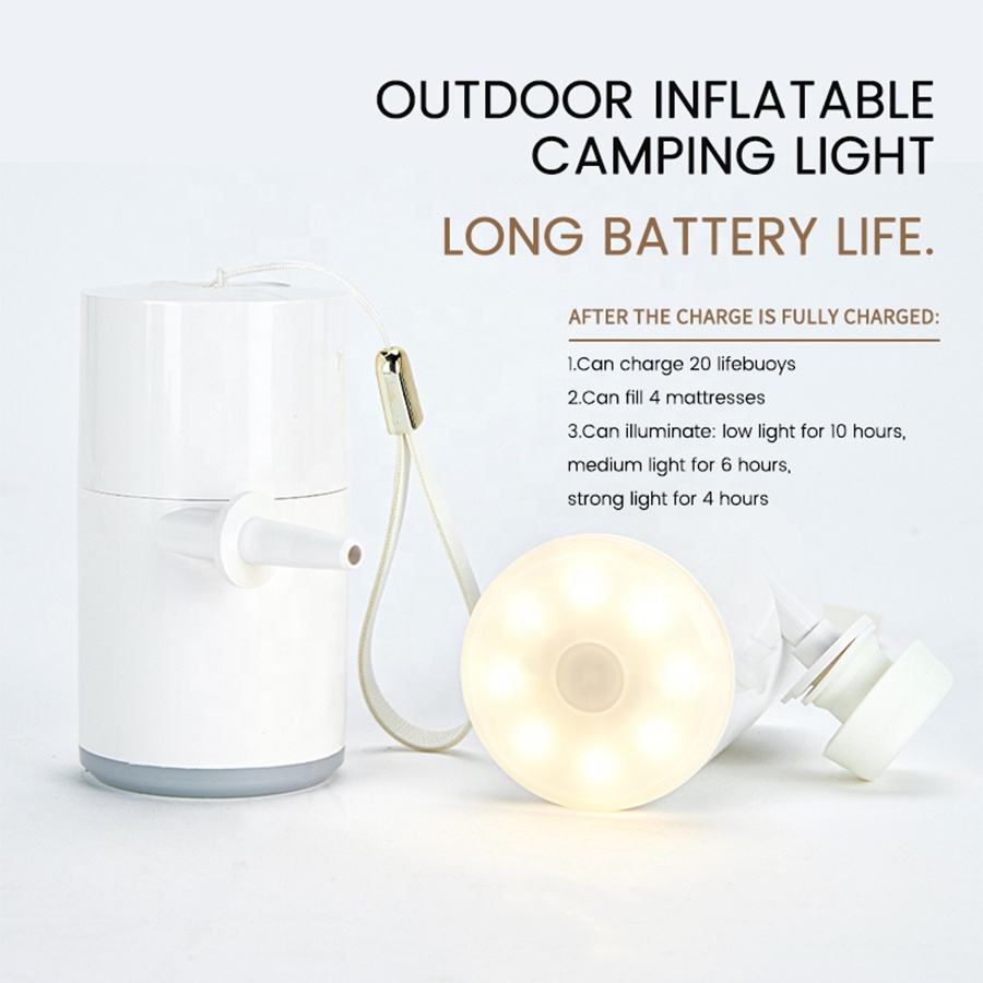 Camping Air Pump Lamp: Inflate & Light Your Tent