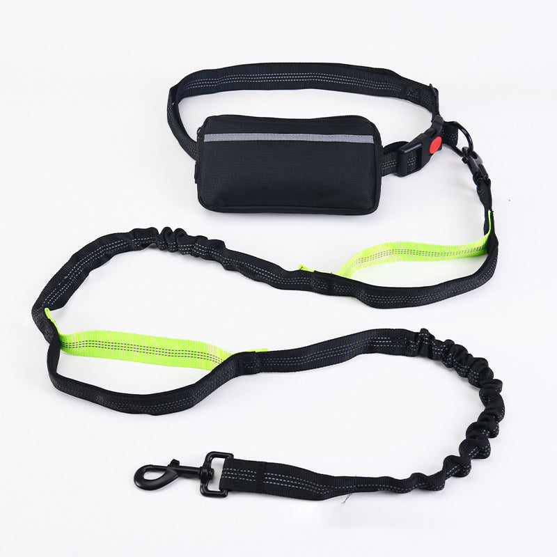 Hands-Free Dog Walking Belt With Shock-Absorbing Leash