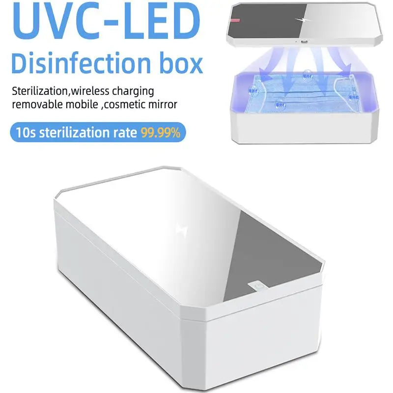 UV Phone Sanitizer Box: 30-Second Germ Kill + 10W Charging