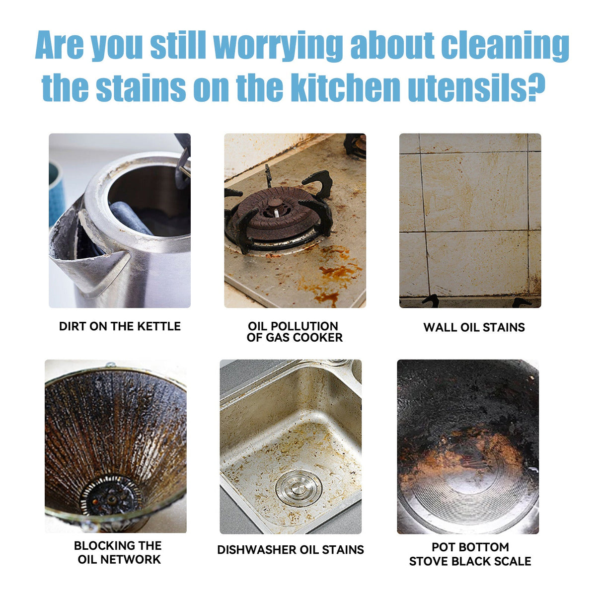 Kitchen Degreaser Cream for Stove Hoods, Pots & Shoes