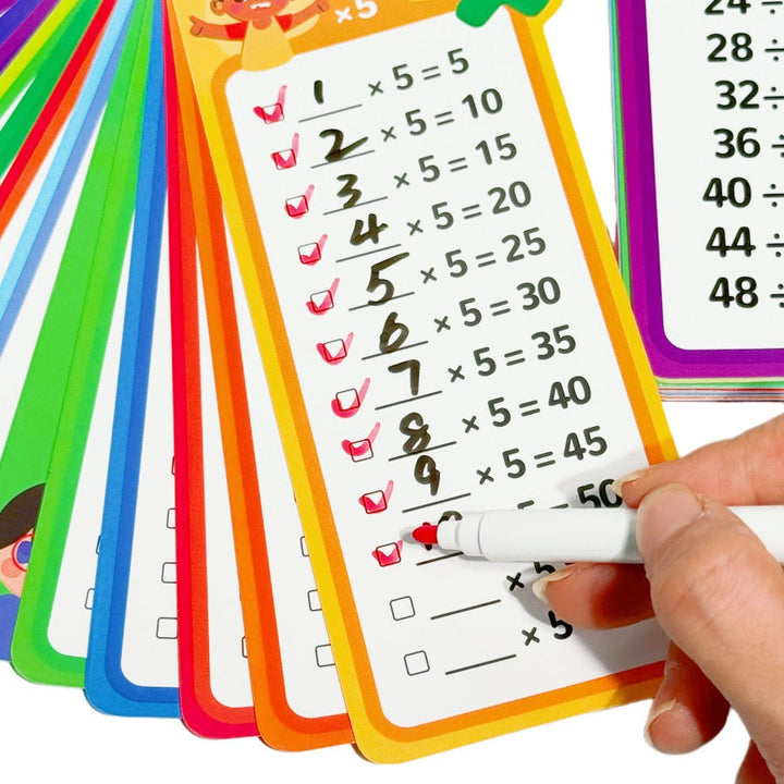Math Flash Cards for Four-Operation Practice at Home