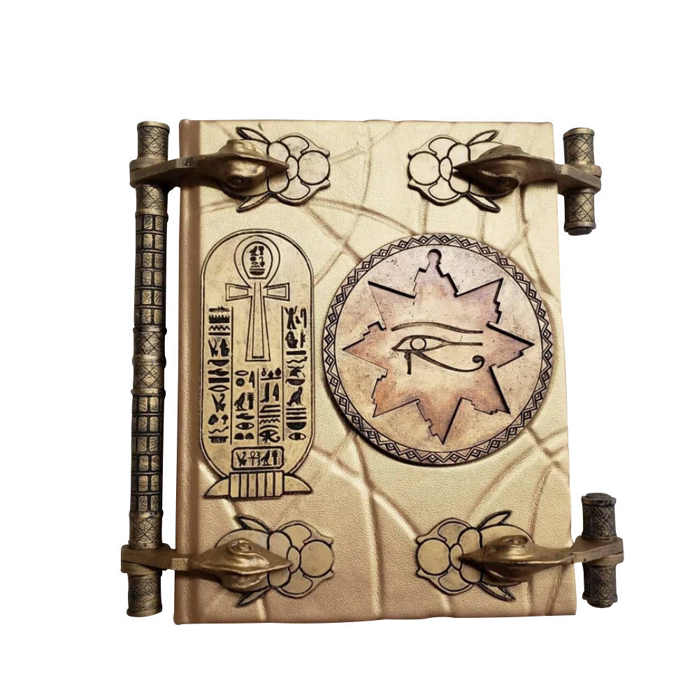Egyptian Magic Book Ornament With Hidden Keepsake Storage