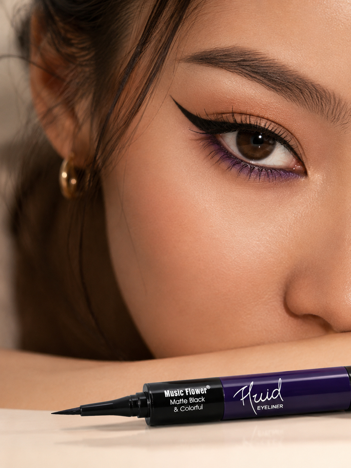 Music Flower 2-in-1 Waterproof Liquid Eyeliner Pen