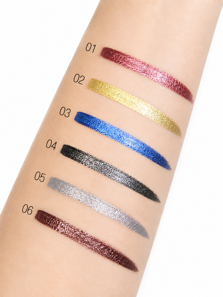 Music Flower 6-Color Shimmer Liquid Eyeliner Pen Set