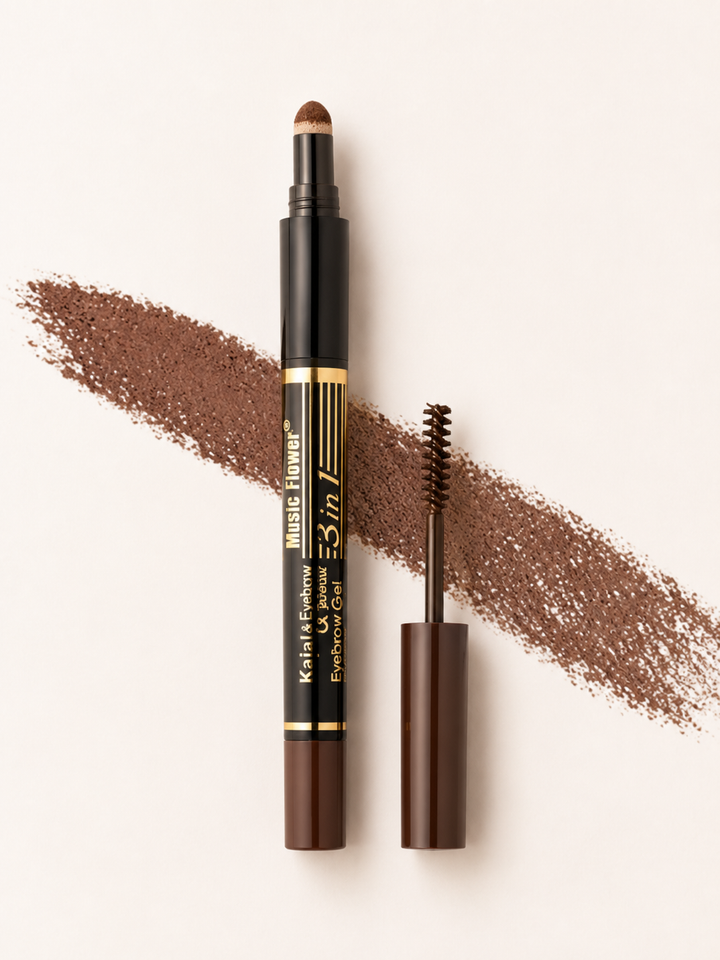 Music Flower Eyebrow & Eyeliner Kit — 5-Piece Waterproof Set