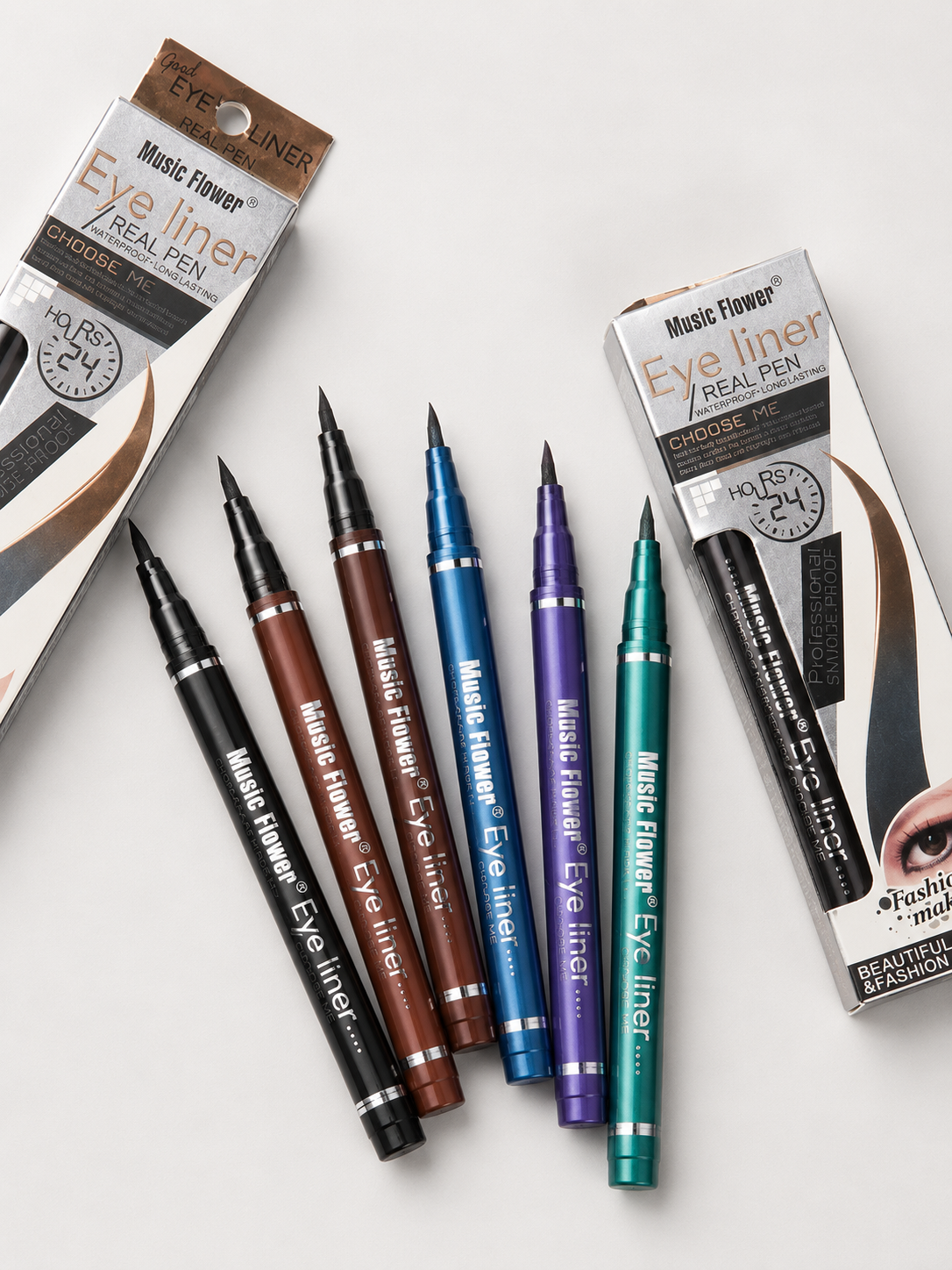 Music Flower Waterproof Eyeliner Pen — 24H Precision